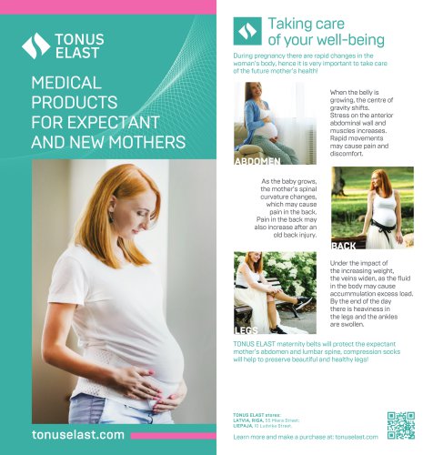 Maternity belts and post natal products TONUS ELAST