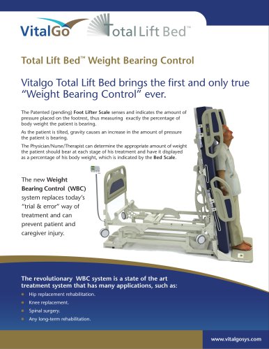 Weight Bearing Control System Short Leaflet