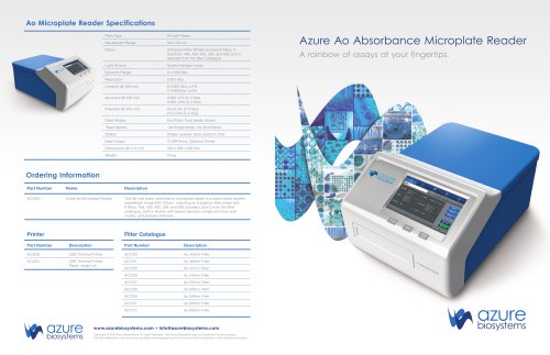 Ao Absorbance Microplate Reader