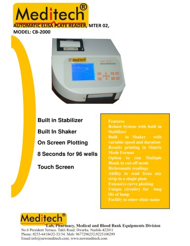 Elisa Plate Analyser