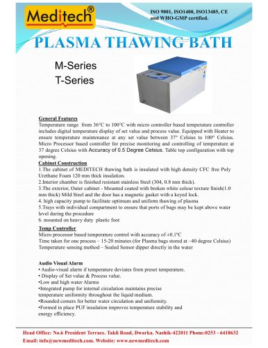 Plasma thawing bath