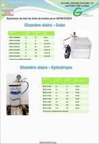 Systèmes de test de fuite de bulles pour ASTM D3078 - 2