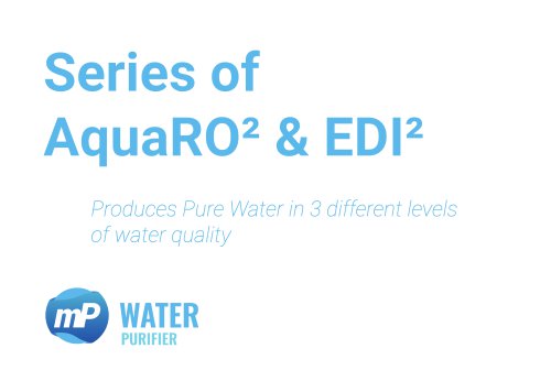 Water Purification System AquaRO² & EDI
