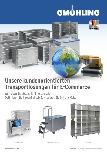 Unsere kundenorientierten Transportlösungen für E-Commerce