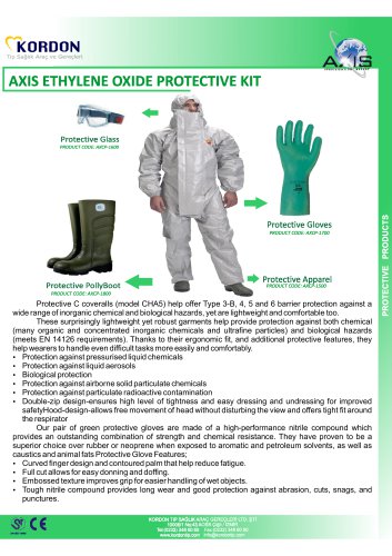 AXIS ETHYLENE OXIDE PROTECTIVE KIT