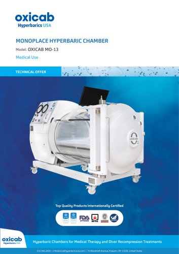 Monoplace Hyperbaric Chamber MO-13