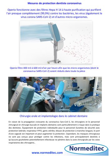 Mesures de protection dentiste coronavirus