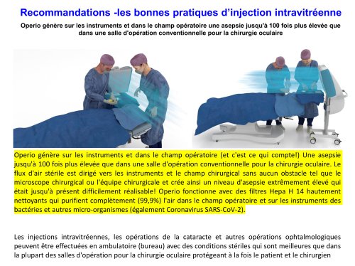 Recommandations l es bonnes pratiques d’injection intravitréenne