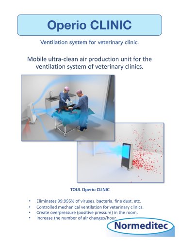 Ventilation system for veterinary clinic.