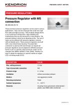 Pressure Regulator with M5 connection