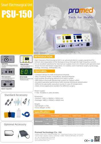 Electrosurgical unit PSU-150