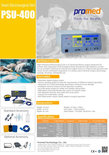 Electrosurgical unit PSU-400