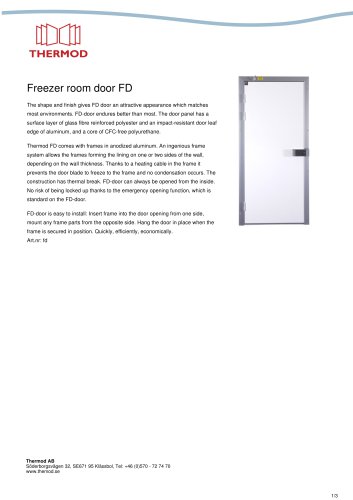 Freezer room door FD