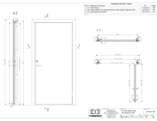 Innerdoor ID / Wet room door / Hygiene door