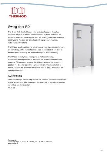 Swing door PD