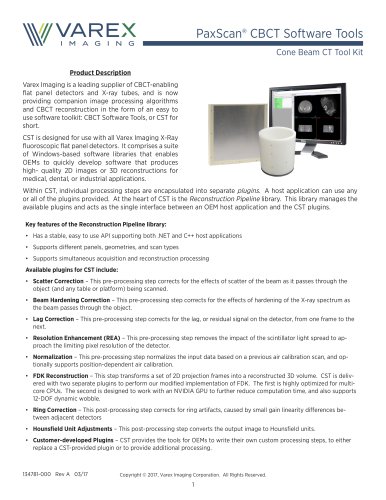 CBCT Software Tools