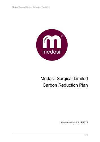 Medasil Surgical Limited Carbon Reduction Plan