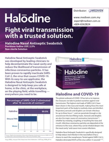 Halodine Nasal Antiseptic Swabstick