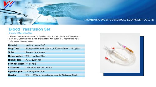WUZHOU-Blood transfusion set