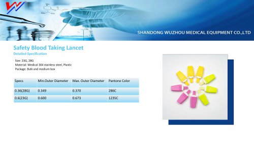WUZHOU-Safety Blood Lancet