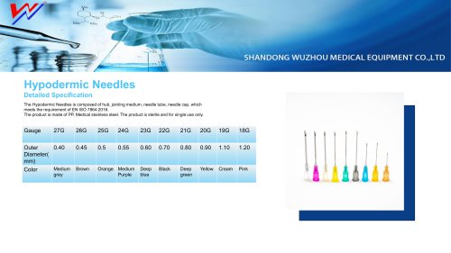 WUZHOU-Sterile needle 18G