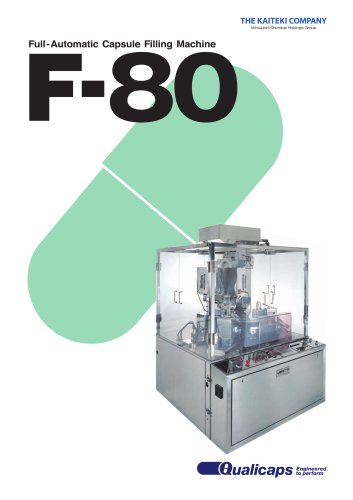 F-80 Fully-Automatic Capsule Filling Machine