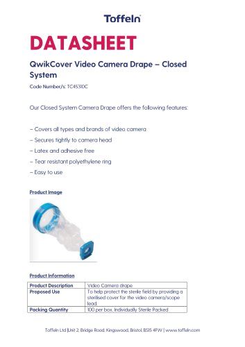 QwikCover Video Camera Drape - Closed System