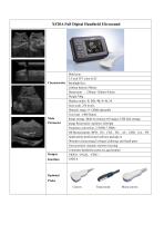 XF20A handheld B/W utlrasound scanner