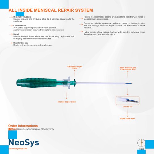 ALL INSIDE MENISCAL REPAIR SYSTEM