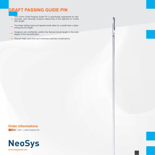 GRAFT PASSING GUIDE PIN