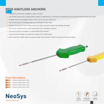 PEEK KNOTLESS ANCHORS