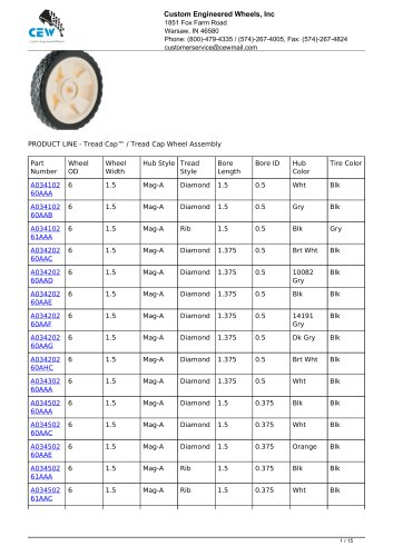 Tread Cap™ / Tread Cap Wheel Assembly