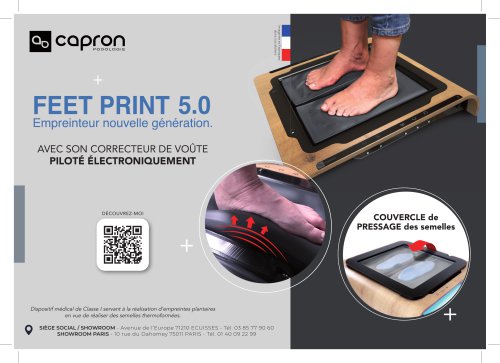 EMPREINTEUR PLANTAIRE 2 PIED FEET PRINT 5.0 7972