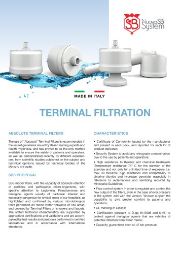 TERMINAL FILTRATION BROCHURE