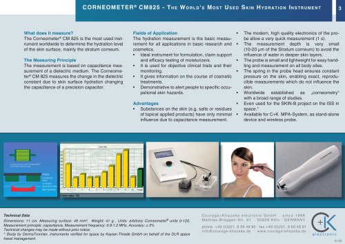 CORNEOMETER ® CM825