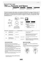 Bluetooth®  Data Logger TR4 Series Features and Specs