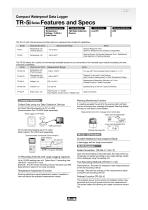 Compact Waterproof Data Logger TR-5i Series Features and Specs