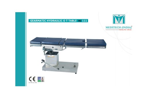 C-ARM Compatible Operating Table MI 111