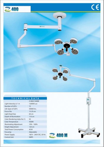 Single Dome LED Surgery Light Z 400