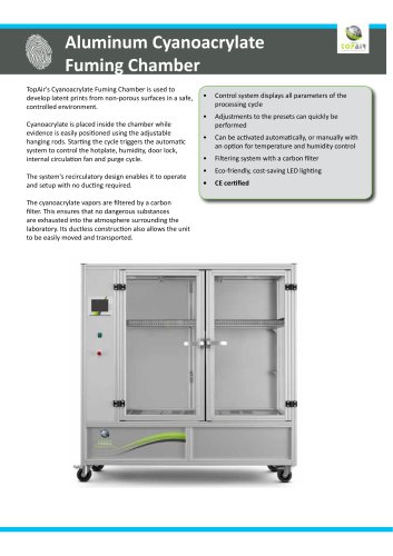 Aluminum Cyanoacrylate Fuming Chamber