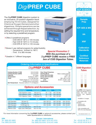 DigiPREP CUBE Flyer