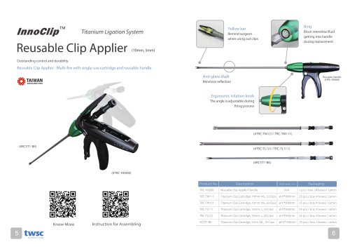 TRC-H000 twsc InnoClip Reusable Clip Applier