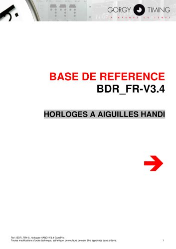 HORLOGES A AIGUILLES HANDI BASE DE REFERENCE