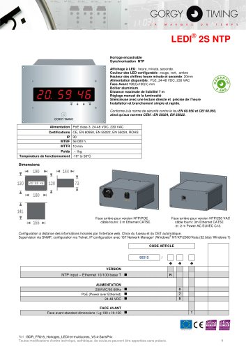 LEDI 2S afnor - LEDI 2S NTP