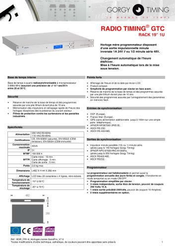 RADIO TIMING GTC RACK