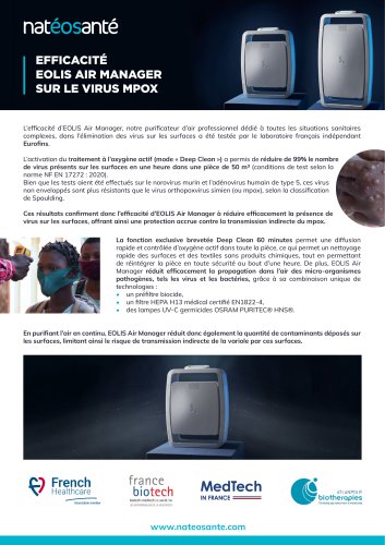 Efficacité d'EOLIS Air Manager sur le Mpox