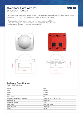 Over Door Light with I/O