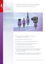 T2 Robust pressure transmitters