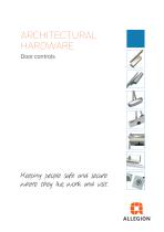 Allegion Door Controls Brochure