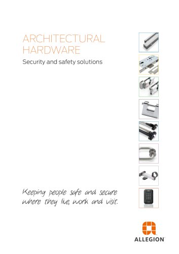 Architectural Hardware Catalogue 2018 - *New Catalogue*